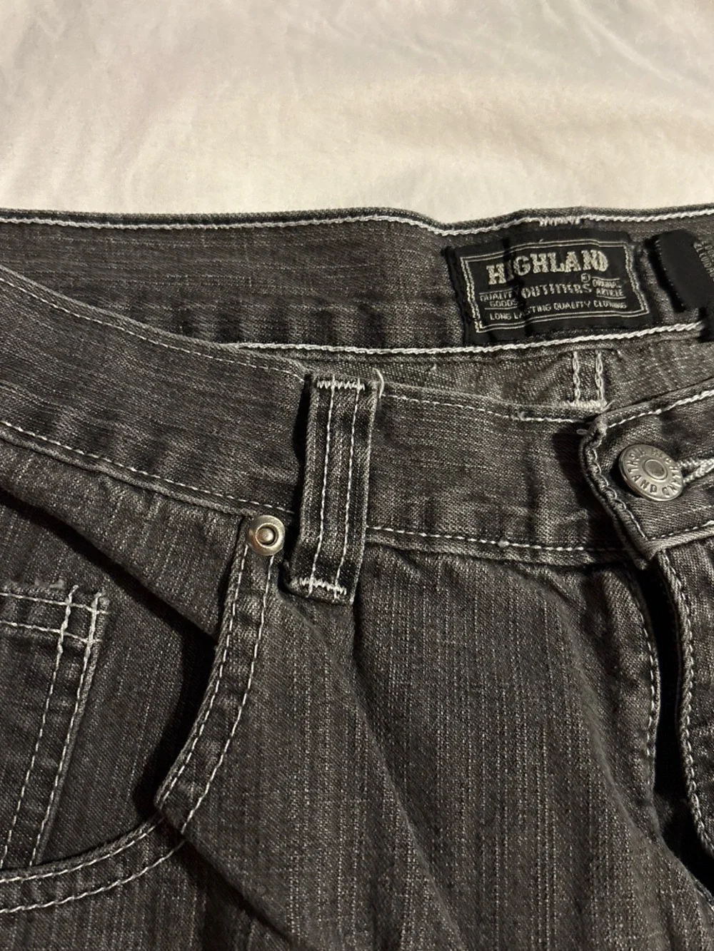 Men's Black Washed Denim Jean Shorts - Relaxed Fit